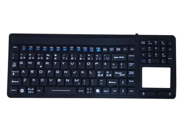 Quality Nordic Russian Industrial Backlit Mechanical Keyboard , Touch Mouse Rubber Dome Keyboard for sale