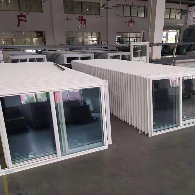 Reception Area UPVC Sliding Window with Frosted Glass Privacy Cheap Replacement UPVC Sliding Window for Home Renovation