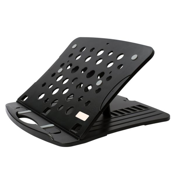 15.6 Inch Plastic ABS Pink Rotatable Laptop Stand / Adjustable Black Swivel Laptop Desk Stand