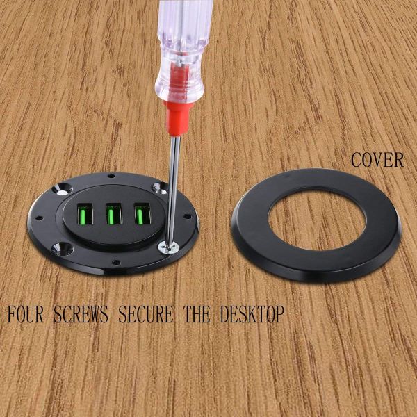 Smart Powered Usb Hub Round Shape International Phone Bluetooth 5A Output