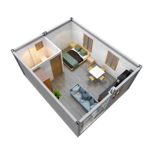 China 20FT 40ft Granny Flat Container House Hotel Frame Kit Container Prefab Homes AirBnb Motel wholesale