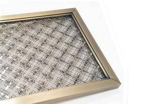 Frame Design SS Architectural Wire Mesh Space Partiton With Antique Finished