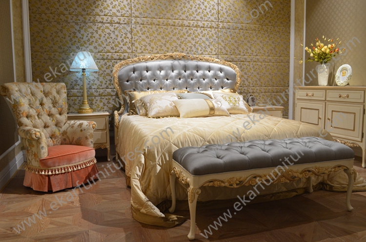 New Arrival Hand Carved French Style Master Room King Bed FB103