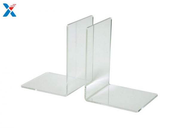Quality Eco Friendly Clear Acrylic Bookends , Acrylic Book Stand Organizer For Book Displaying for sale