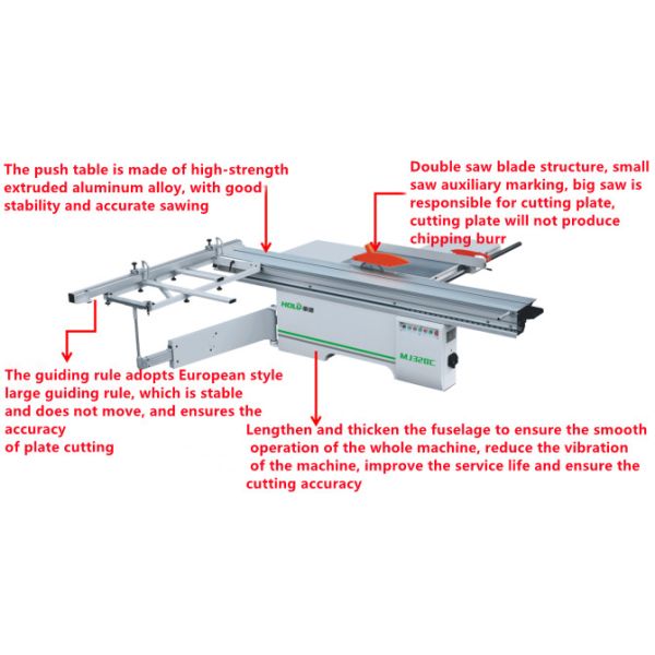 10ft Precision Sliding Table Saw Machine 90 Degree Table Panel Saw Sliding Table