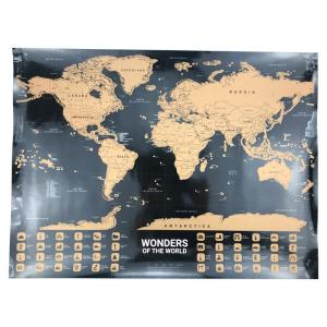 China Potable Offset Printing Scratchable Map Of The World wholesale