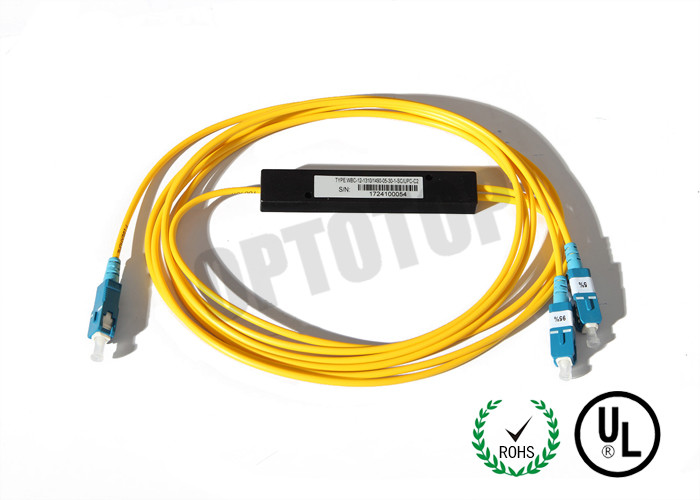 High Reliability PLC Optical Splitter 2 mm For FTTH / CATV , UL ISO Approved