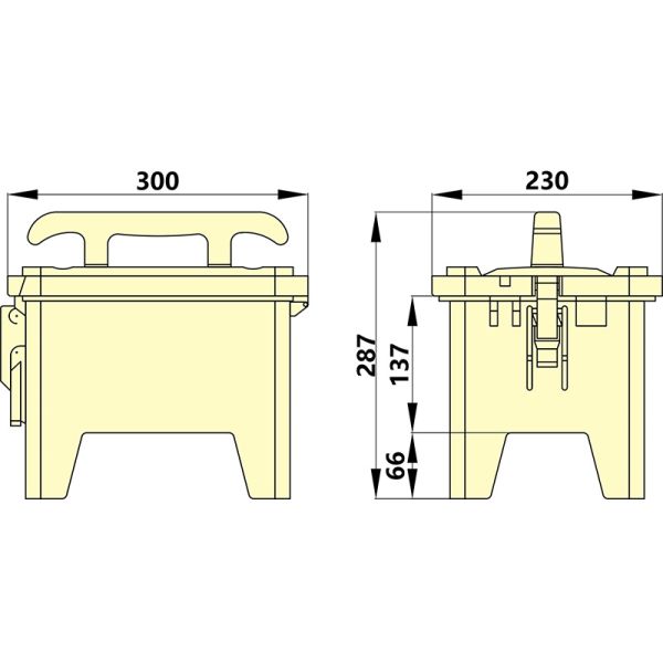 Syntax MP12 Single Phase 32AMP Portable Distribution Box With 16 AMP Socket Outlet IP44 Waterproof