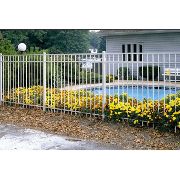 Strong 5ft Height Steel Tubular Fencing With Flat Top For Backyard
