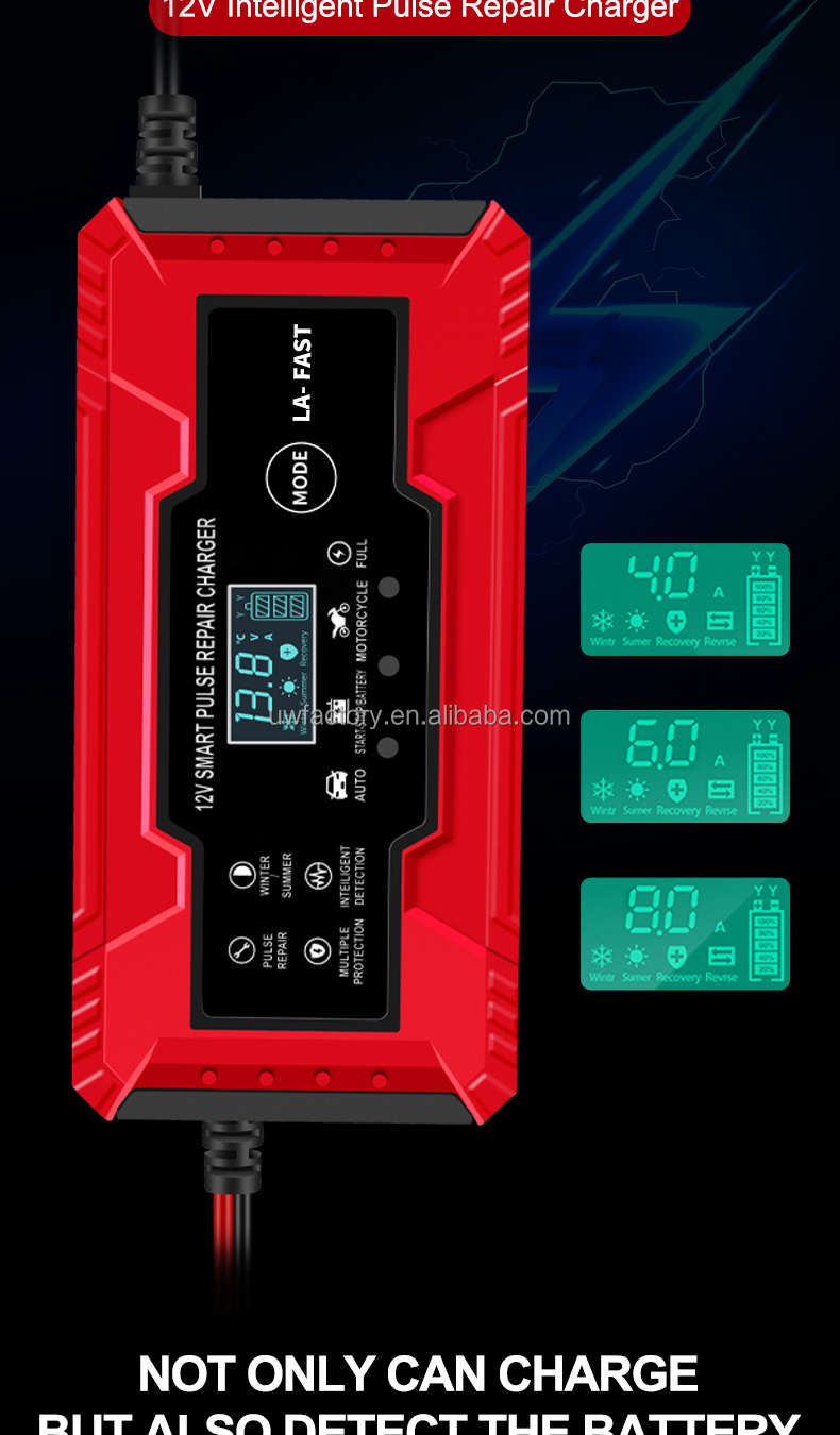 12V 8a 10a 15a 20a Intelligent Car Battery Charger Portable Supply Support OEM Fast Charging Speed OEM/ODM OEM Orders