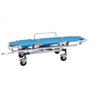 China Folding Aluminum Alloy Emergency Stretcher Trolley / Ambulance Emergency Bed wholesale