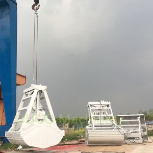 China 5 Cubic Remote Control 2 Peel Hydraulic Grab Bucket wholesale