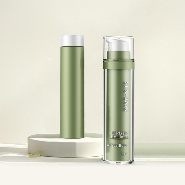 Quality Eco-Friendly Clear Plastic Pump Bottles Refillable PP Pet Airless Pump Bottles without metal for sale