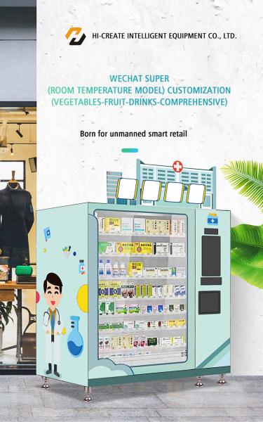 Quality 24 hours online self-service intelligent vending machine automatic food and beverage for sale
