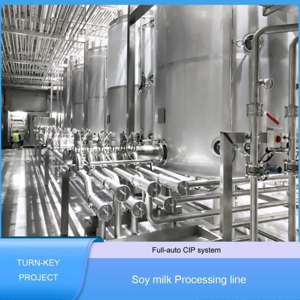 SUS304 PLC Automatic Control Soy Milk Production Machine PET Hot Filling Sterilizer