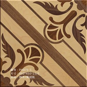Beautiful Flower Pattern Wood Flooring Tiles Different Designs