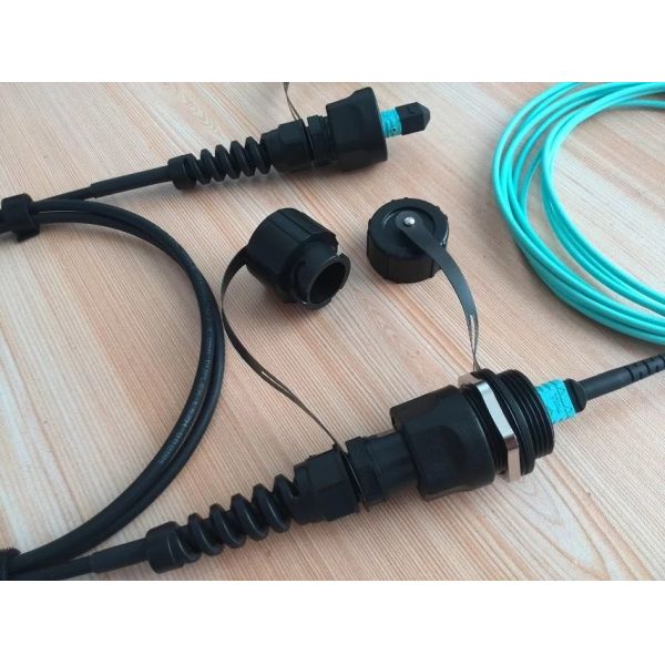 ODVA MPO Waterproof Protection Terminating Fiber Optic Cable IP68