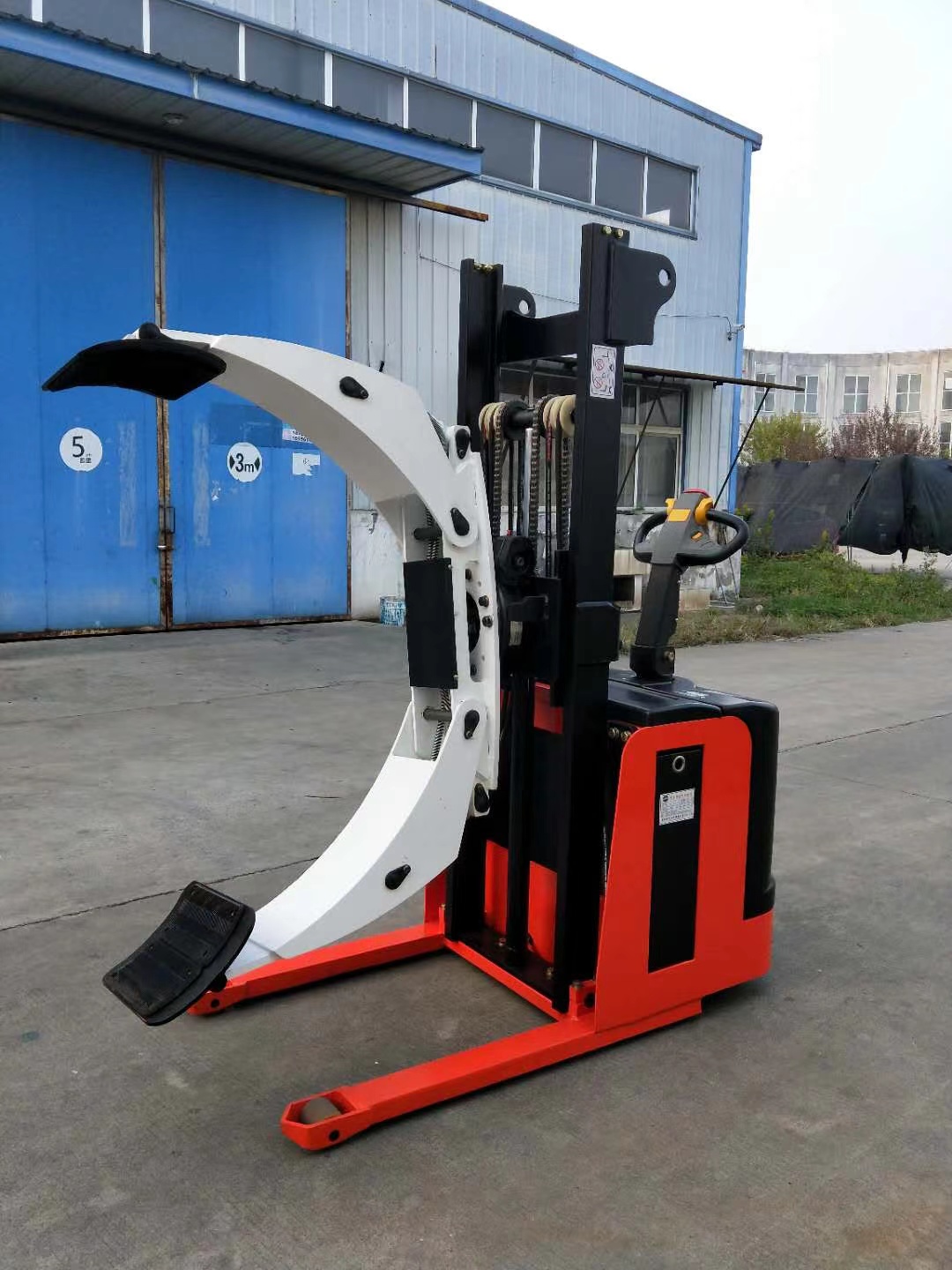 1.5 Ton 1 Ton All Electric Pallet Stacker 1500kg 3 Meter Forklift Stacker Forklift with Paper Roll Clamps