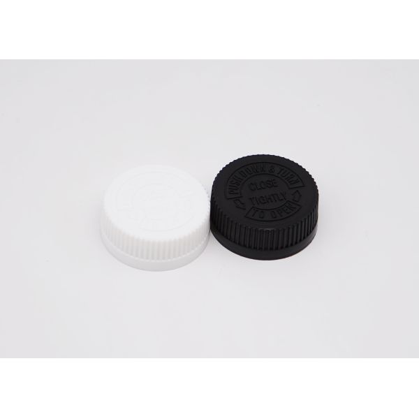 White Plastic Tamper Evident Cap 18mm Child Proof Cap For Bottles