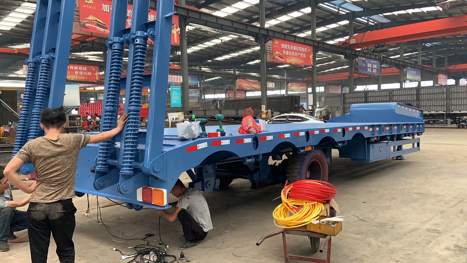 NDRC Announced Enterprise low bed semi trailer with gooseneck and 2 axles in Nigeria