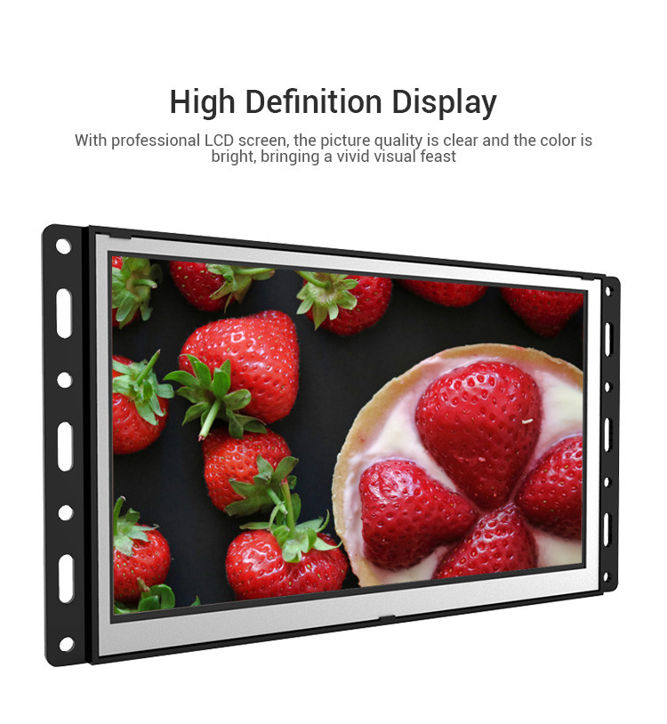 Sunchip Open Open Frame LCD Monitor ADs 10.1inch 15.6inch Digital Signage For Cars Elevator Subway support WIFI LAN 4G