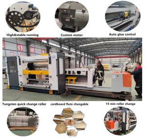 Automatic carton Single Facer Machine  1 Year Warranty