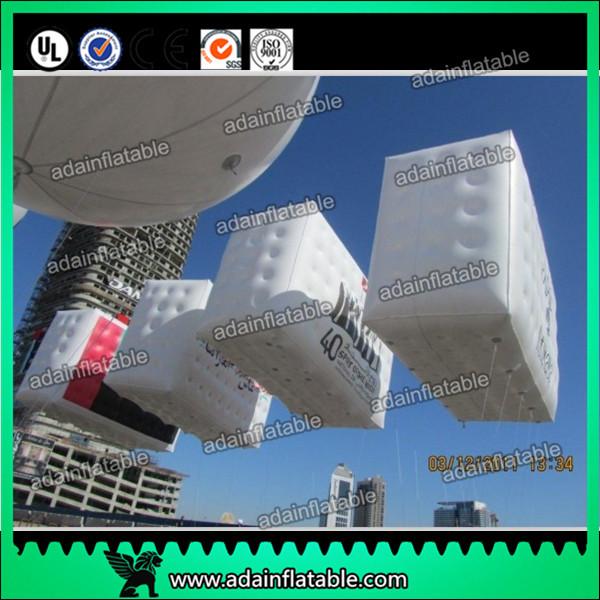 Quality Inflatable Black Cube Ball / Inflatable Floating Helium Square for sale
