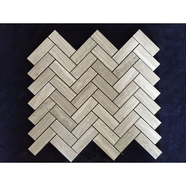 Grey Marble Mosaic Tile Modern Design Pattern / Various Color Optional