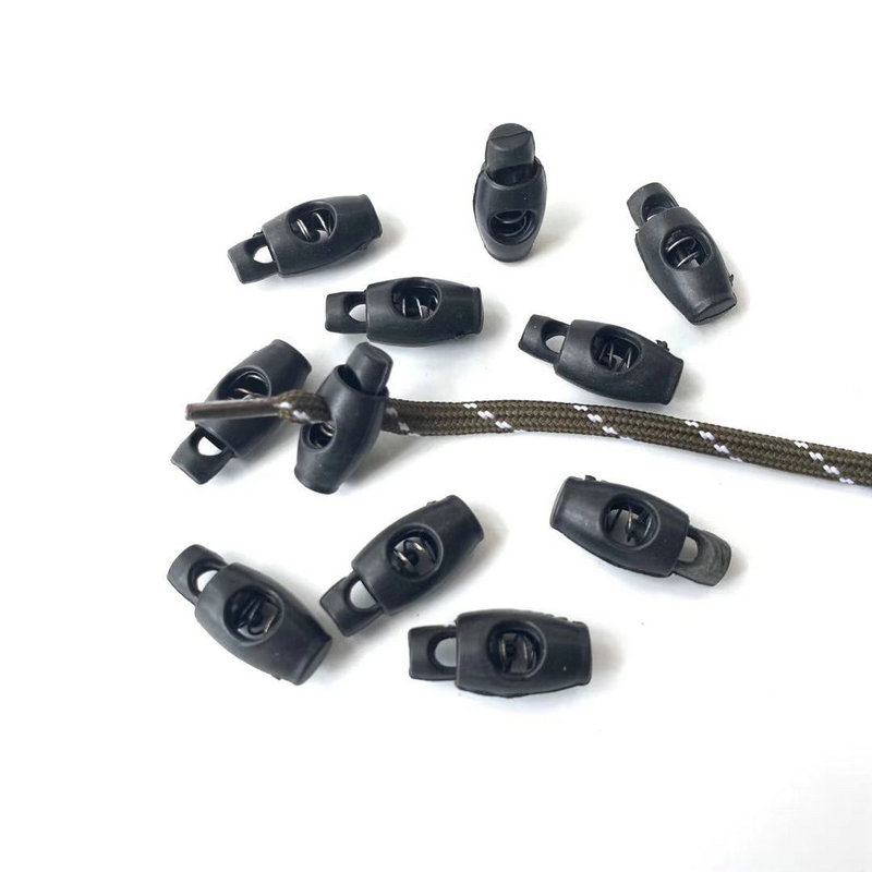 High quality Nylon Cord ender spring Rope toggle plastic stopper in colors for garment
