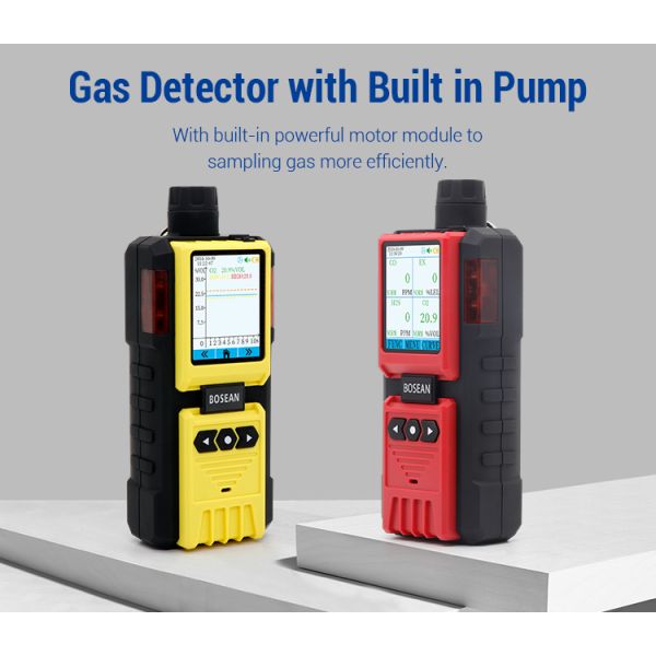 Portable Multi Gas Detector With Pump For Environmental Protection
