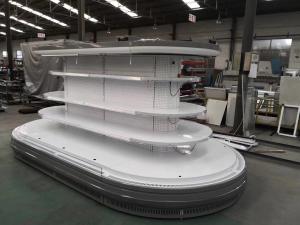 China Semi Vertical Supermarket Open Display Fridge Round Island Refrigerator wholesale