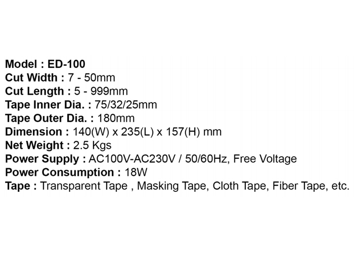 ED-100 Programmable Tape Dispenser image 2