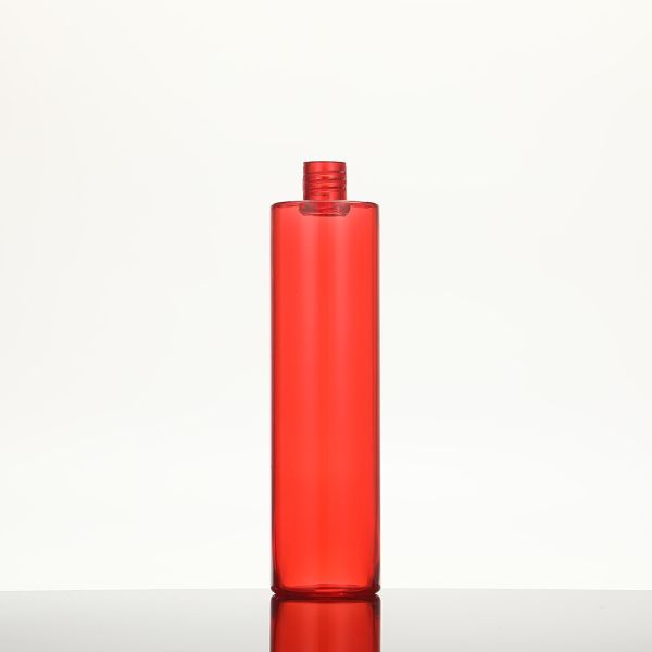 UV Electroplated PMMA Lotion Bottles Customizable Collar White with Clear Cap
