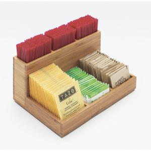 China bamboo sugar packet stir stick holder wholesale
