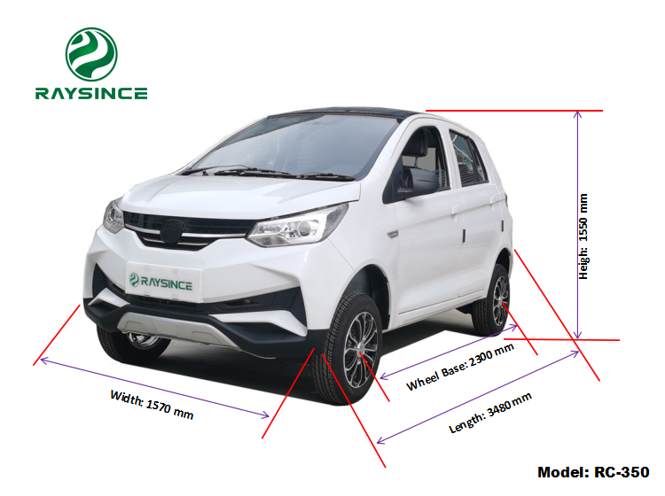 120AH lithium battery car new energy electric vehicle solar car with air conditioner