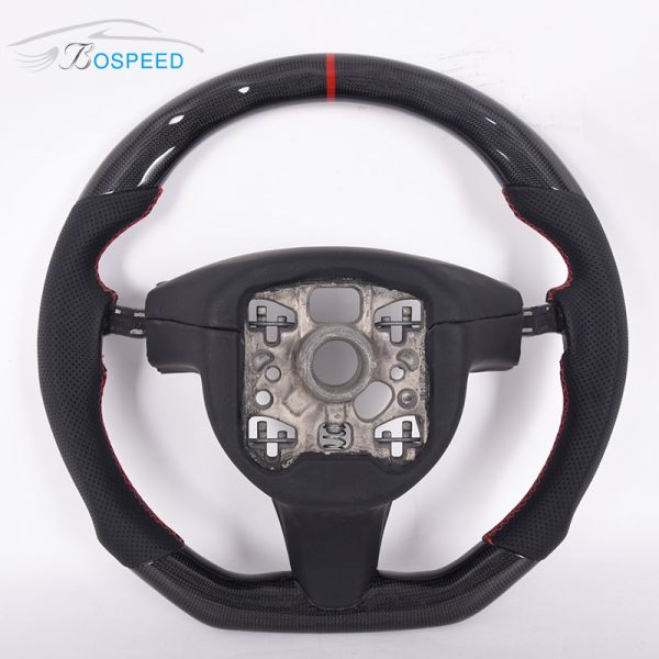 36cm Stiching Porsche 996 Alcantara Steering Wheel Red Stripe