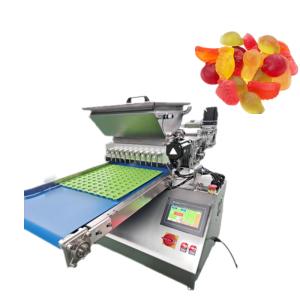 China Small Business Desktop Automatic Sweet Hard Soft Candy Depositor Bear Gummy Chocolate Candy Making Pouring Machine wholesale
