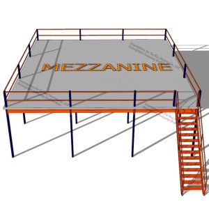 Fire Rated Mezzanine Racking System ODM