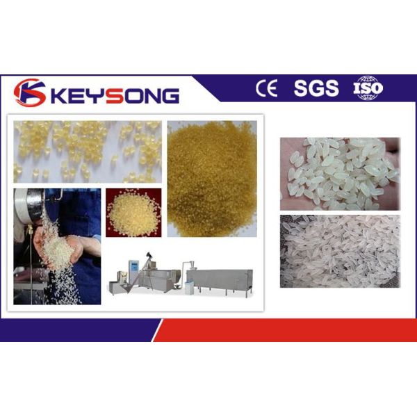 Reconstituted Artificial Rice Production Line , Industrial Automatic Puffed Rice Machine