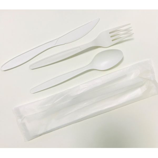 Heatproof Biodegradable Eco-friendly Customizable Disposable PLA Knife Fork And Spoon