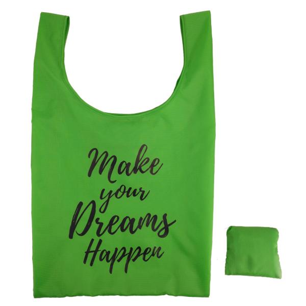 Quality Recycle Polyester Foldable Shopping Bag Grocery Bag With Custom Logo for sale