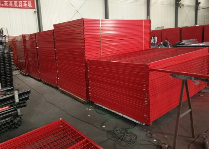 1.2mm W10.5ft Temporary Security Fence OHSAS Hot Dip Galvanized Fence