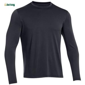 China Crew Neck Military Long Sleeve T Shirt Anti Static Ultra Soft wholesale