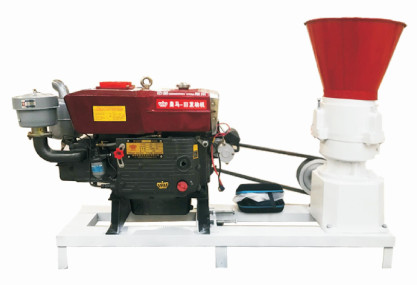 Poultry Diesel Feed Pellet Making Machine Strong And Stable 8 - 22hp Flat Die 380V