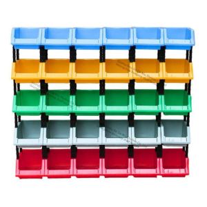 China Hanging Stackable Plastic Bins 50kg Stacking Storage Boxes wholesale