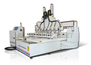 China Rotary Multi - Head CNC Router 4 Axis Machining Center For Mass Process wholesale