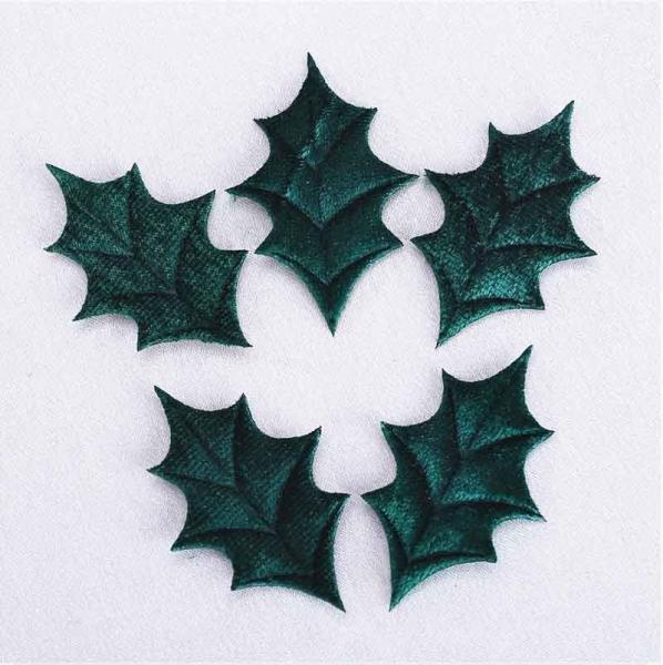 Quality Holly Leaves Purple Christmas Party Crafts Decorative For Winter Wedding for sale