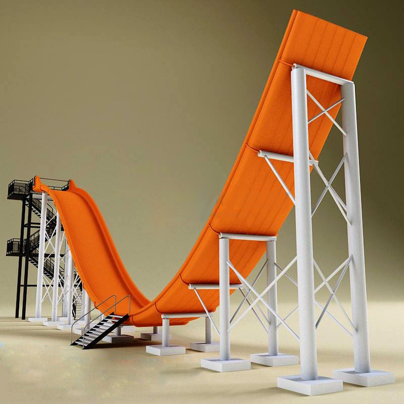 Hold Up 300kg Water Park Slide Amusement Water Park Rides