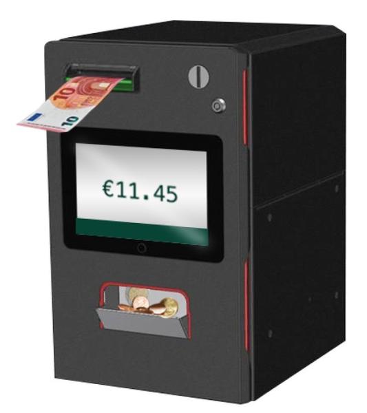 Quality Counter Top Cash Handling Machine POS Payment Machine With Cash Recycler And Coin Recycler for sale