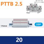 Din Rail Mounted Terminal Blocks Modular Set Screwless Spring Crimping PT 2.5 mm
